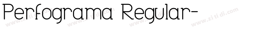 Perfograma Regular字体转换